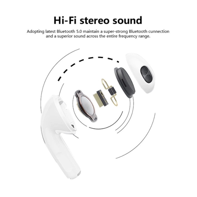 Vỏ Bảo Vệ Hộp Sạc Tai Nghe Airpods Pro 6 Hi-Fi 5.0 Không Dây Hình Fone de Ouvido Độc Đáo