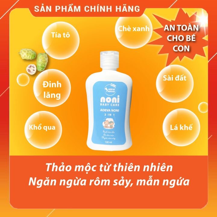 nước tắm gội 2 in 1 thảo mộc cho bé 100ml