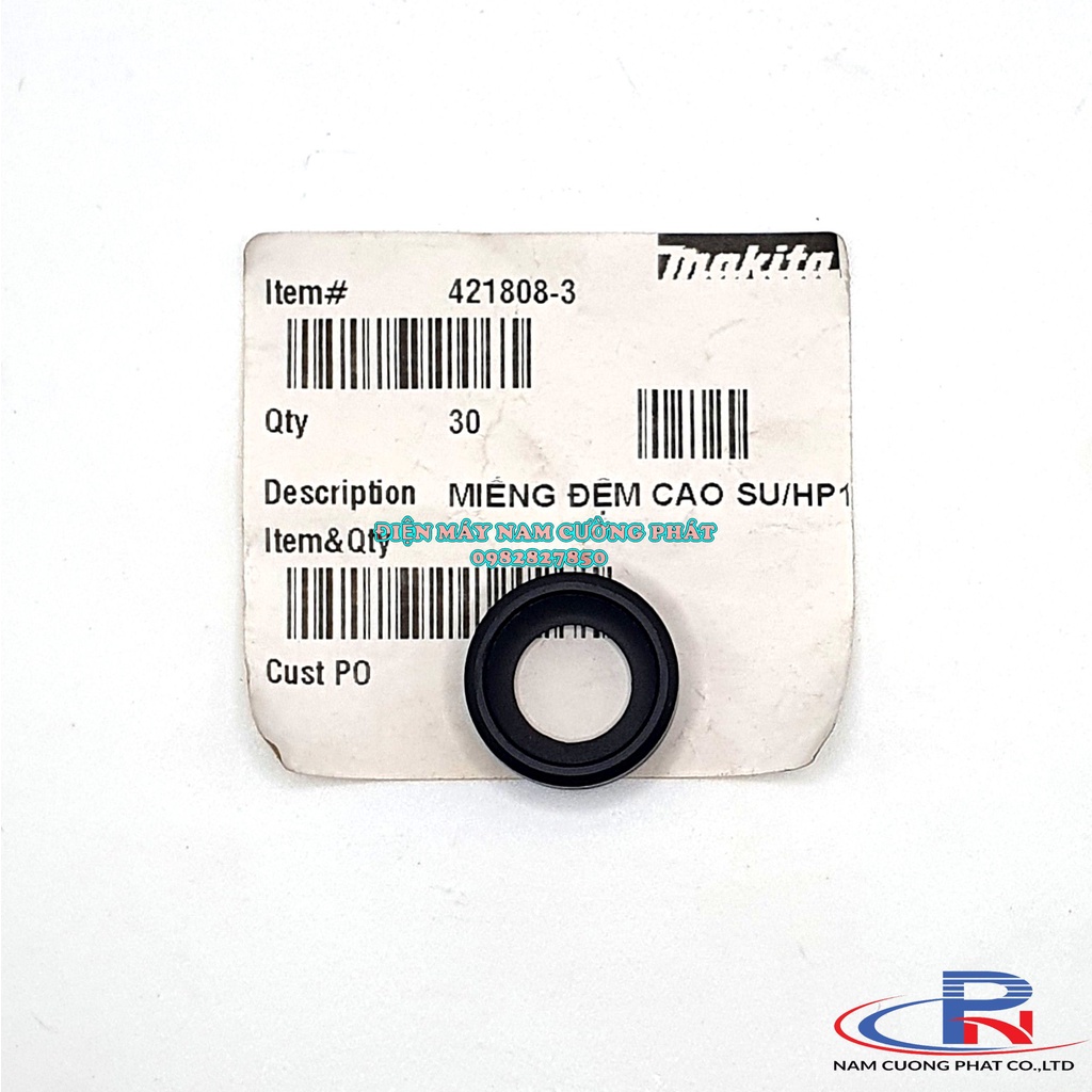 Đêm cao su lót vòng bi 607 máy khoan, máy mài Makita Maktec 421808-3