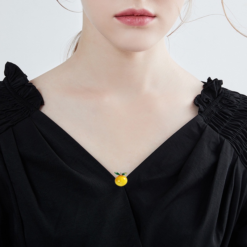 Ghim Cài Áo Kim Loại Hình Trái Cây Dễ Thương