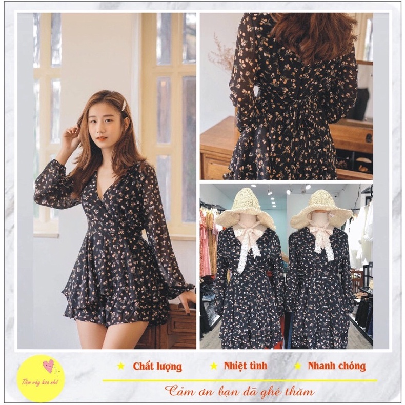 (ẢNH THẬT) Jum hoa nhí tay dài trẻ trung eo chạy chun nhỏ