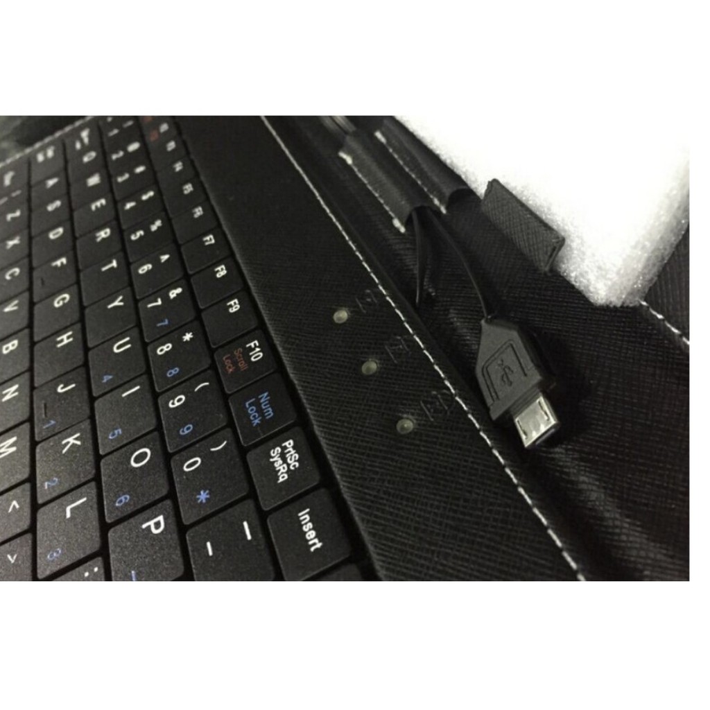 Bàn phím kiêm bao da tablet 10 inch 2 in 1, Micro usb 