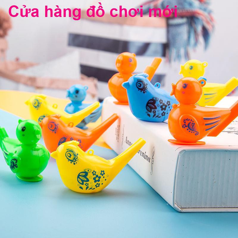 Đồ chơi huýt sáo trẻ em, còi chim nước, xếp hình, thêm nước tạo tiếng chim, nhạc cụ