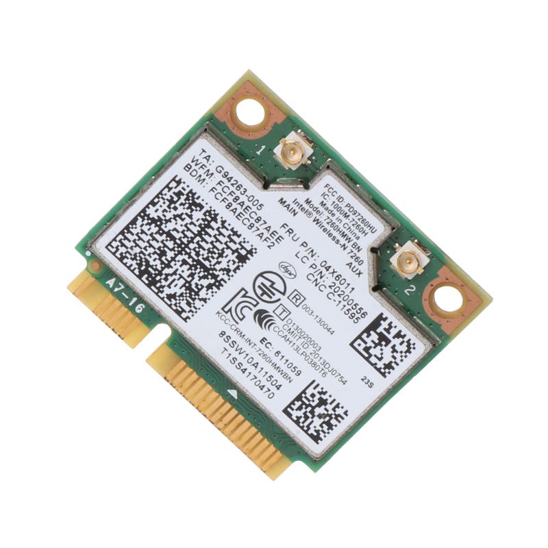 Card Không Dây LIDU1 forIntel 7260 BN Lenovo-Dedicated Bluetooth 4.0 FRU: 04W3815 04X6011 300Mbps