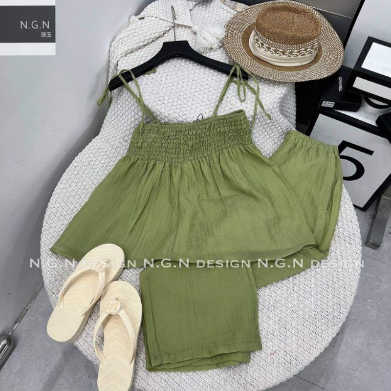 Sét 2 dây chun ngực +quần suông