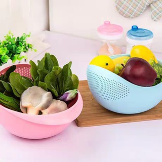 Rổ Nhựa Vo GạoGIADUNGTONGKHO1Rổ Nhựa Rửa Thực Phẩm Hoa Quả Tiện Lợi Thông Minh Thể Tích 5L