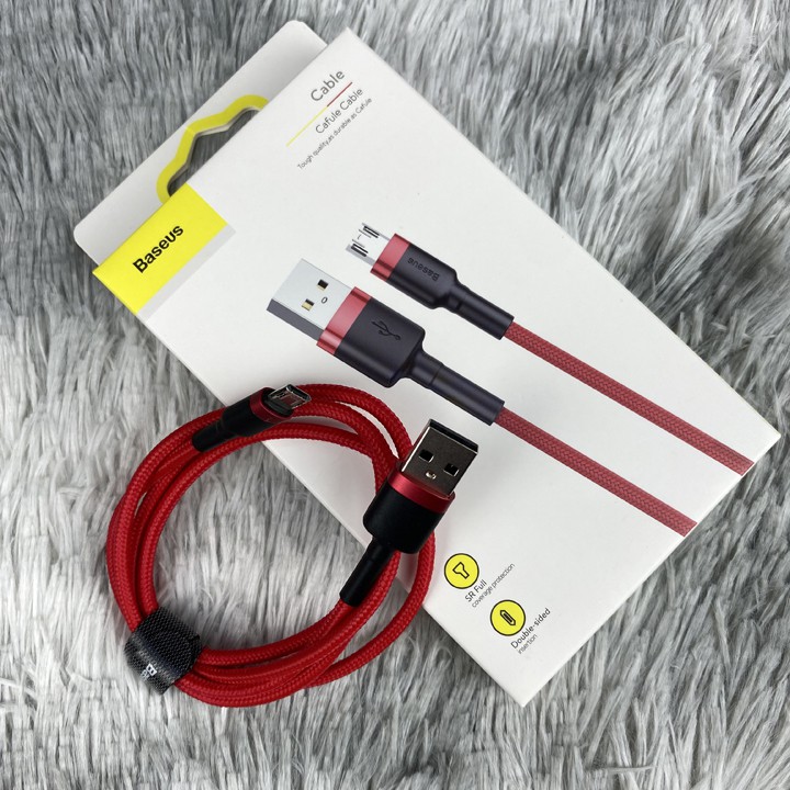 Dây sạc nhanh Samsung micro USB chống gãy Baseus 1met/2met - Mã TZMC698