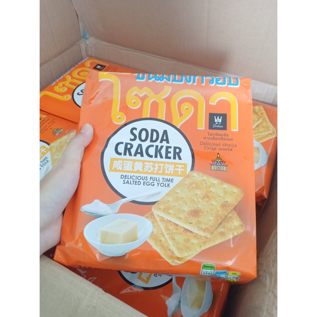 [Mã GROSALEHOT giảm 8% đơn 250K] Bánh quy mặn Thái Lan siêu ngon hiệu Soda Cracker 400gr | BigBuy360 - bigbuy360.vn