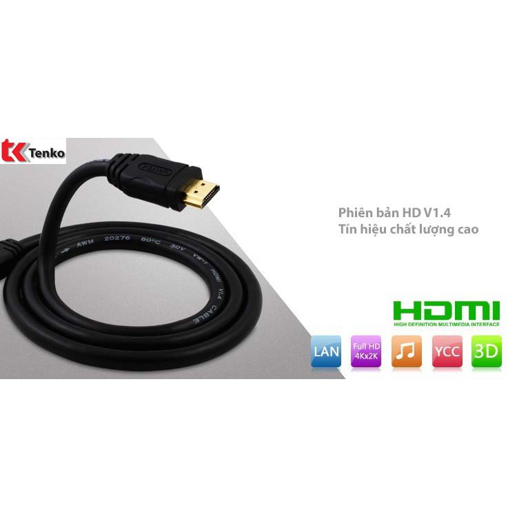 Cáp HDMI 5m hỗ trợ 3D, 4K x 2K Unitek Y-C140