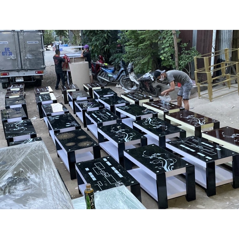 Bàn trà chữ nhật, bàn trà kiếng cường lực bàn trà sofa