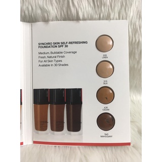 1 Set Dùng Thử Phấn nền dạng lỏng Shiseido Synchro Skin Self-Refreshing Foundation SPF 30