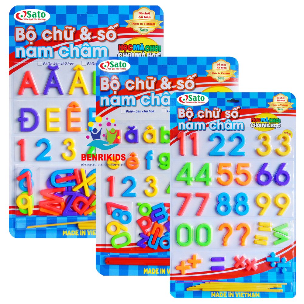 Bảng Nam Châm Giáo Dục Gồm Các Chữ Cái Tiếng Anh, Chữ Cái Tiêng Việt Và Số Đếm Cho Bé