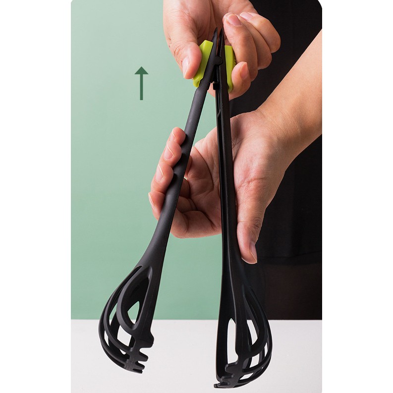 Dụng cụ gắp tích hợp que đánh trứng bằng nylon đa năng cho nhà bếp