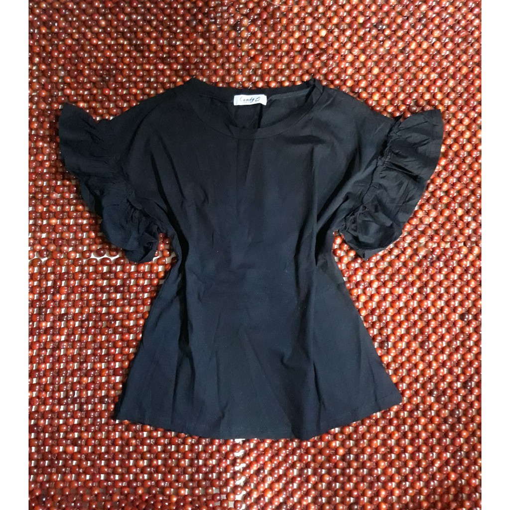 ÁO THUN NỮ ĐEN KIỂU [FREE SIZE DƯỚI 58KG]