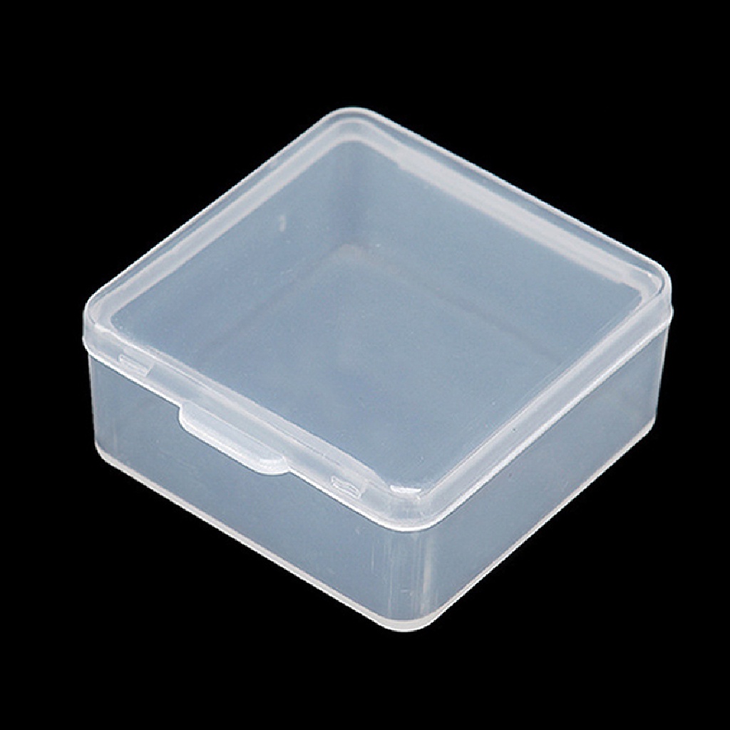 Set 10 Hộp Nhựa Trong Suốt Hình Vuông Đựng Trang Sức