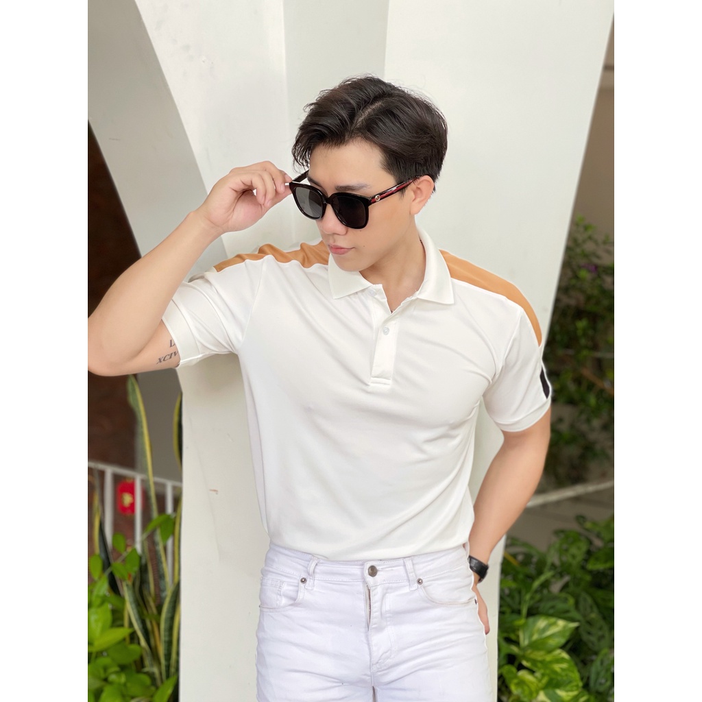 Áo polo nam cổ bẻ phối 3 màu siêu hot chất vải cá sấu Cotton xuất xịn,chuẩn form, sang trọng - thanh lịch TB035