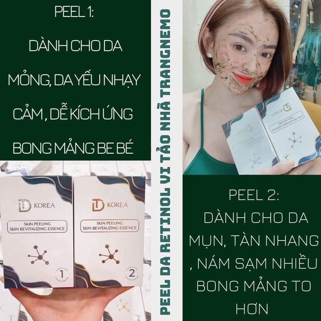 Peel Da Vi Tảo Retinol Trang Nemo -Skin peeling Trang Nemo