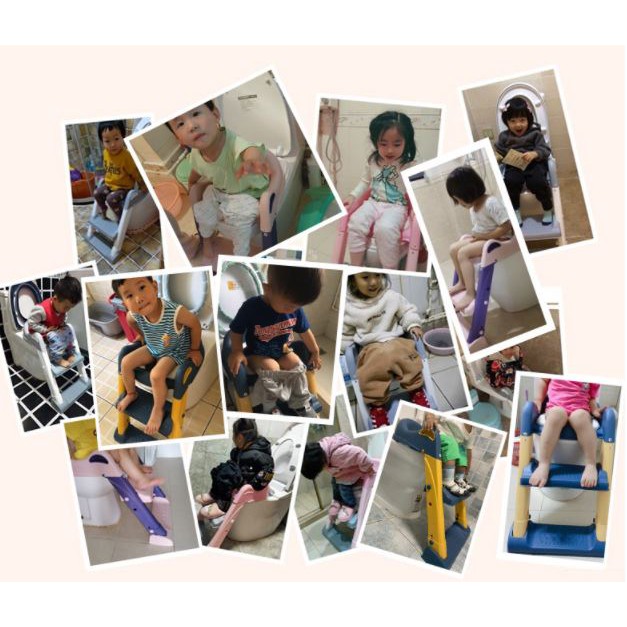 Thang hỗ trợ vệ sinh, thu nhỏ bồn cầu Cao Cấp cho Bé