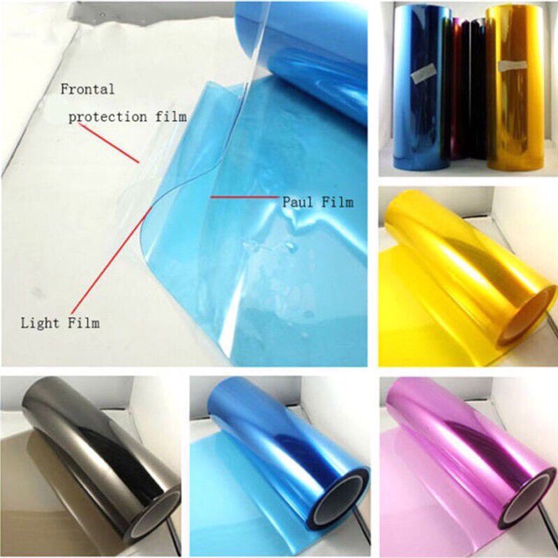 Dán film decal dán pha đèn màu ngọc trai cho ô tô, xe máy