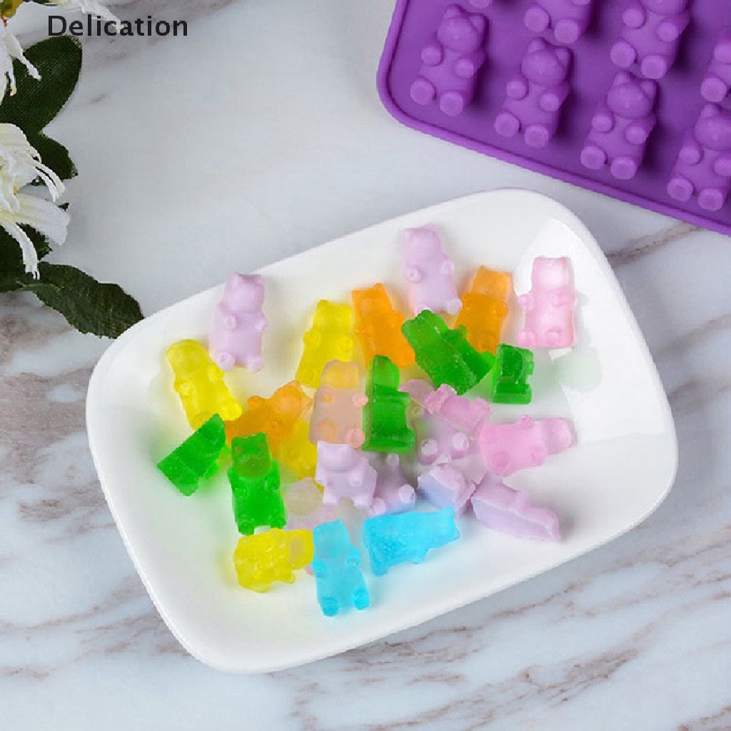 Khuôn silicone làm bánh/kẹo/thạch hình chú gấu dễ thương