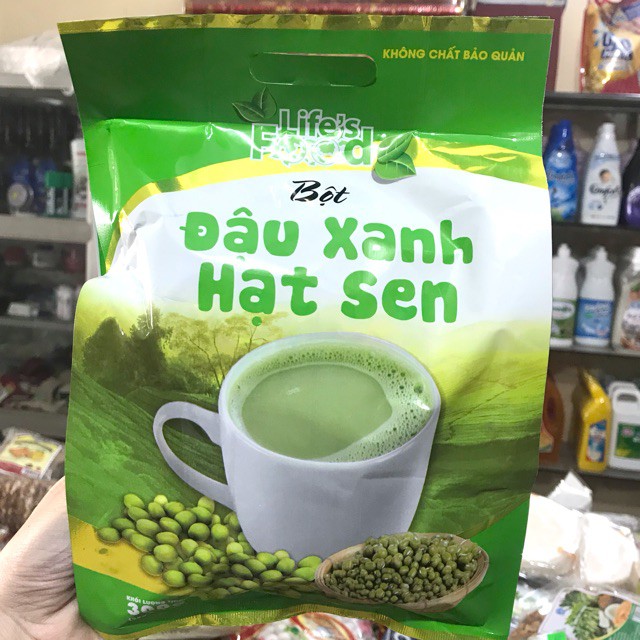 Bột Đậu Xanh Hạt Sen Uống Liền 300g (25gx12 gói)