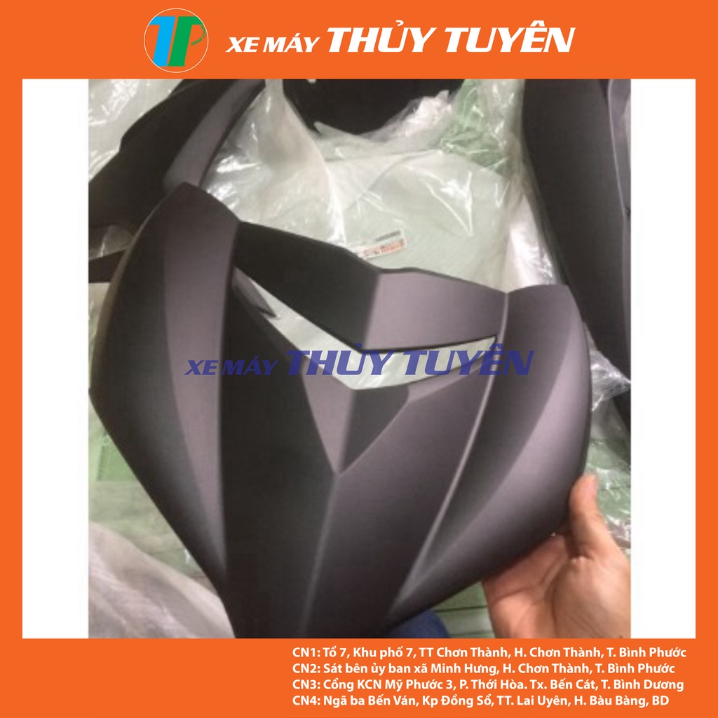 Dàn áo đen nhám Yamaha Exciter 150 2018 full 11 món zin chính hãng+ mủ nhám