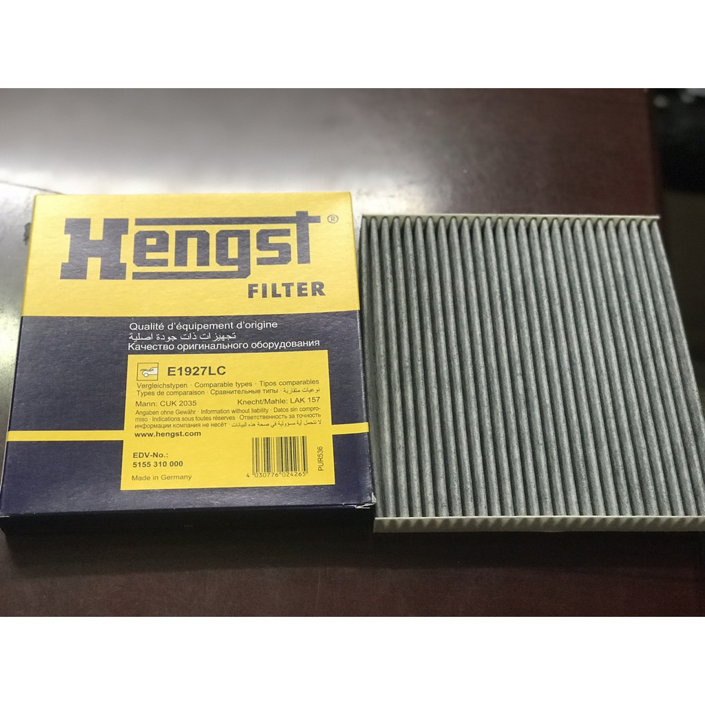 E1927LC Lọc gió điều hòa Cacbon cho xe Mazda 3, 6, CX3, CX5, CX7; Toyota T25,, Kia Cerato 2004-2013; ...