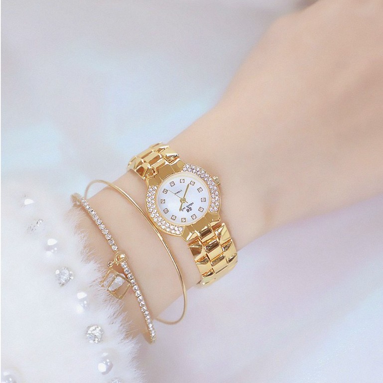 Đồng hồ nữ BS Beesister BS09 mặt nhỏ đính đá tuyệt đẹp