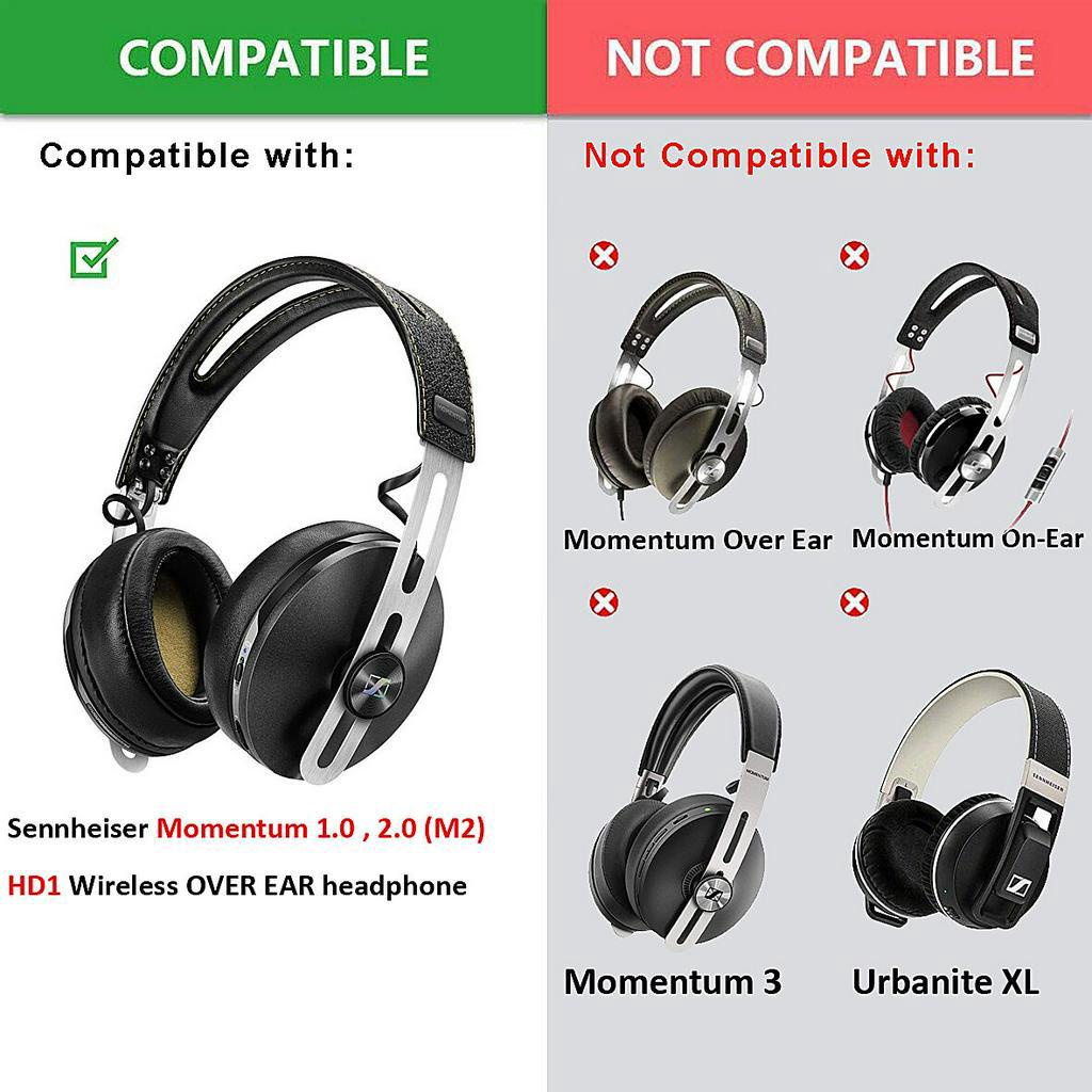 Cặp đệm chụp tai nghe không dây thích hợp cho Sennheiser Momentum 1.0 2.0