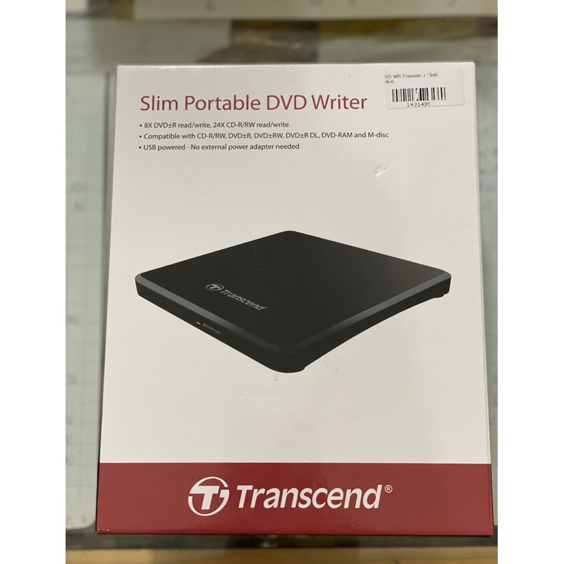 [Mã ELMS05 giảm 5% đơn 300k]Ổ ghi DVD 8X extra slim transcend xịn.( bảo hành 1 năm)