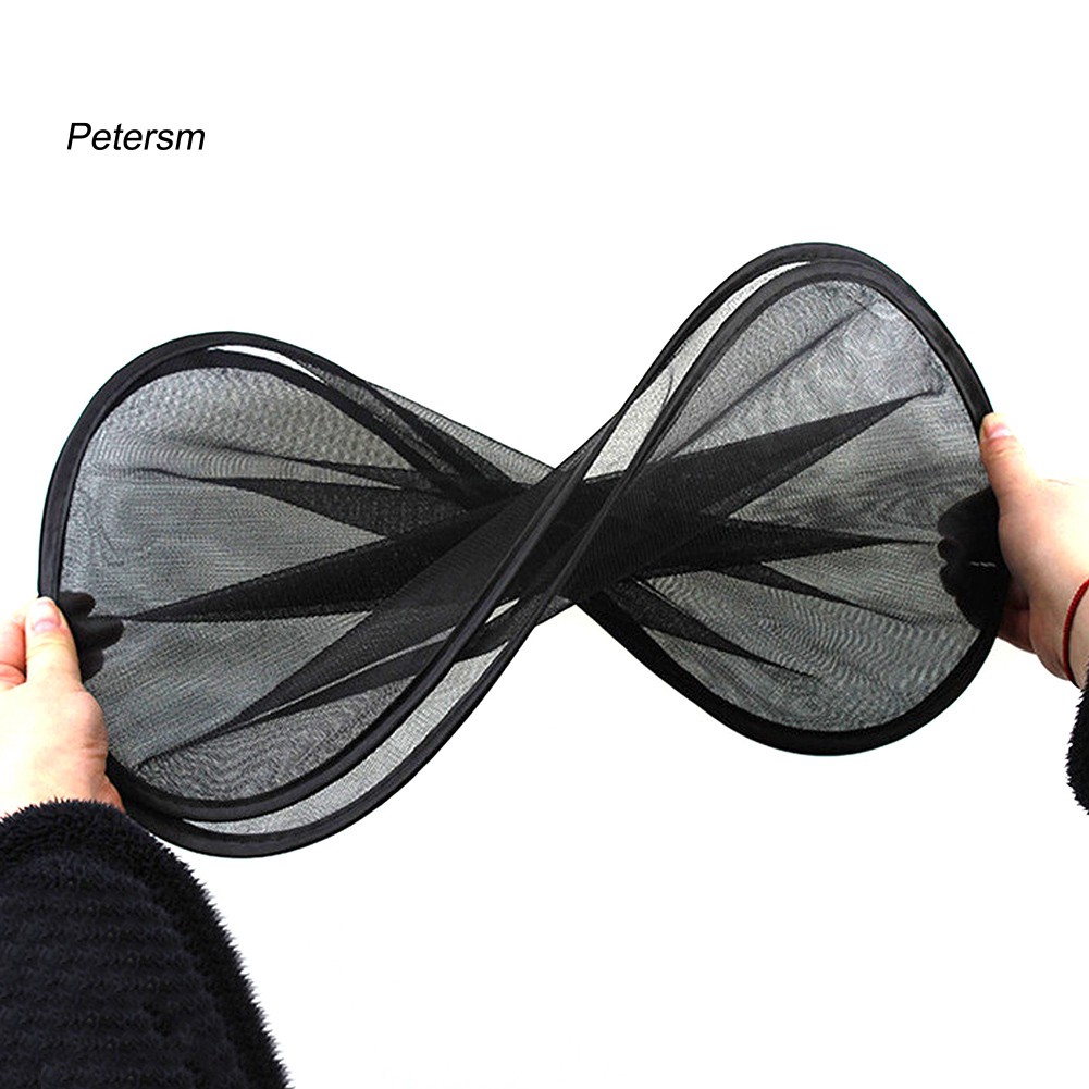 PST_2Pcs Car Side Window Sun Shade Visor Anti-UV Cover Baby Kids Shield Curtain Mesh