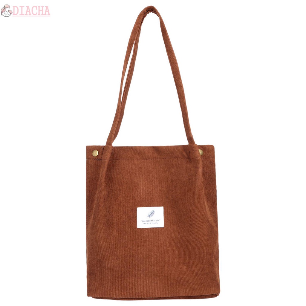 Túi tote đeo vai bằng vải nhung cỡ lớn nhiều màu thời trang cho nữ