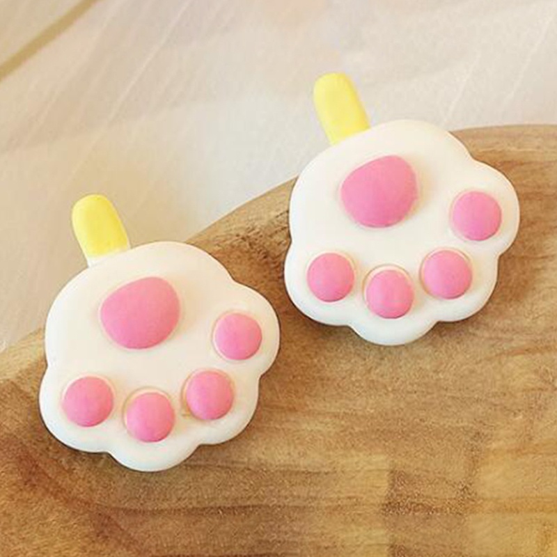 Khuôn Làm Bông Tai 4 Ngăn Hình Móng Vuốt Mèo Bằng Resin Epoxy Pha Lê Sáng Bóng