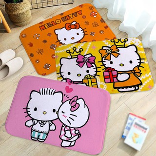 Thảm lót sàn nhà chống trượt in hình ảnh Hello Kitty