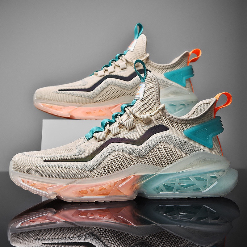 Giày Thể Thao Nam GEMI - Giày Sneaker Màu Đen - Trắng - Kaki , Giày Thể Thao Phù Hợp Mọi Lứa Tuổi - G5225