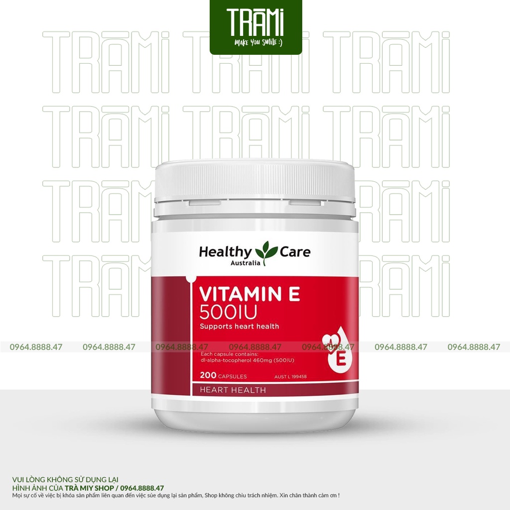 Viên Uống Bổ Sung Vitamin E Healthy Care Vitamin E 500IU