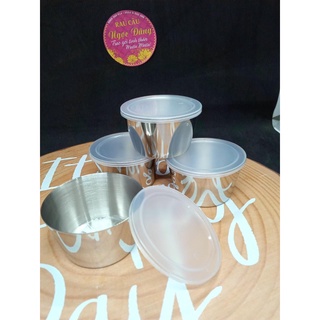 Ly inox dùng làm flan, làm khuôn đá, chưng bánh trứng tươi, làm bánh rau câu, làm yaourt