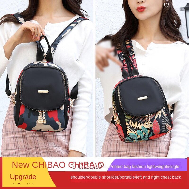 Ba Lô Vải Oxford Mini Thiết Kế Nhiều Ngăn Phong Cách Cổ Điển Thời Trang Cho Nữ