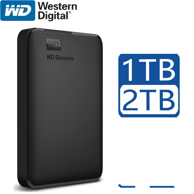 WD ELEMENTS SATA External Hard Drive Hd 1tb 2tb Usb 3.0 For Computer