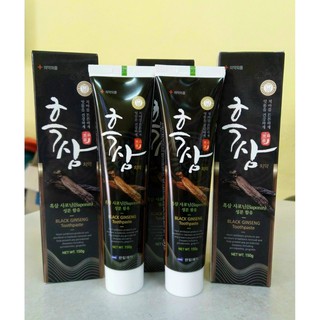 1 tuýp kem đánh răng hắc sâm thượng hạng Hàn Quốc 150gr