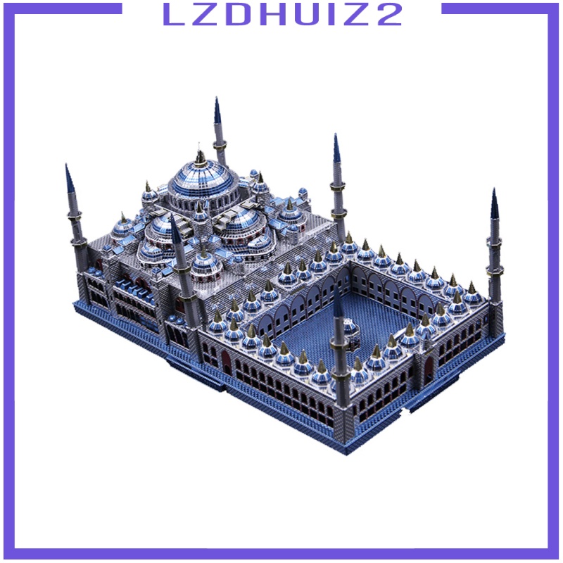 Les Fleurs 1:680 3D Metal Art 229pcs Sculpture Model Assembly Kits -Blue Mosque