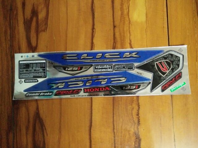 Bộ tem Click Thái 2017 màu xanh