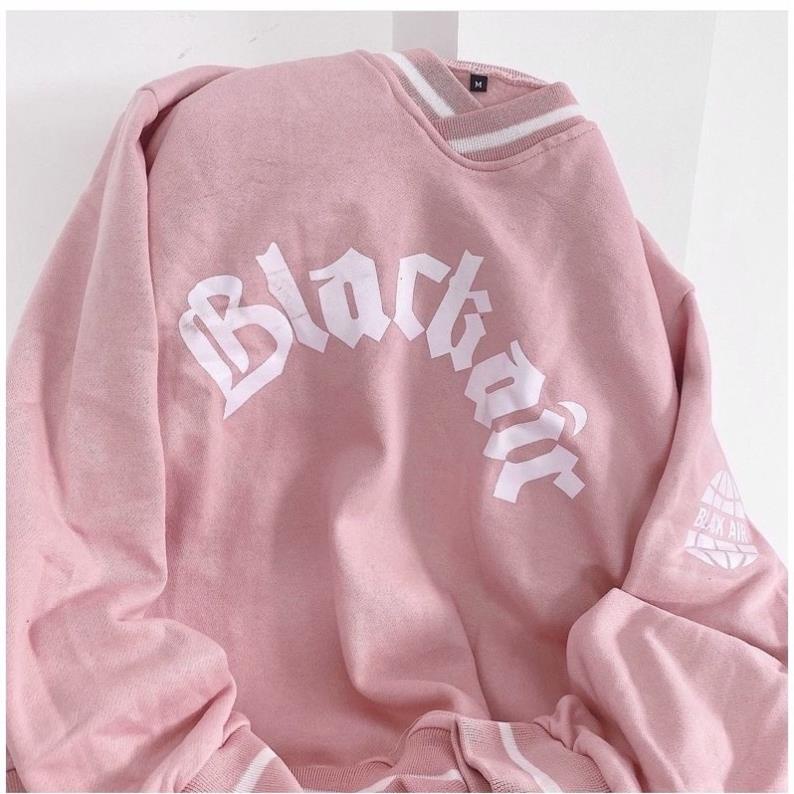 Áo Nỉ Sweater Cổ Tim Black Chất Nỉ Ngoại Form Rộng Unisex Nam Nữ Ulzzang
