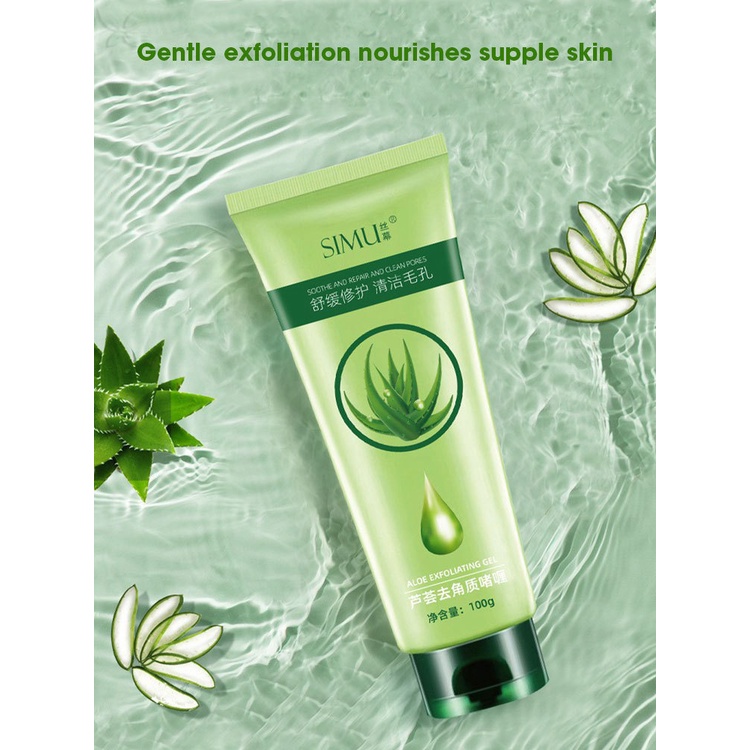 Gel tẩy tế bào chết làm sạch sâu trắng da dưỡng ẩm cấp nước loại bỏ dầu và mụn đầu đen
