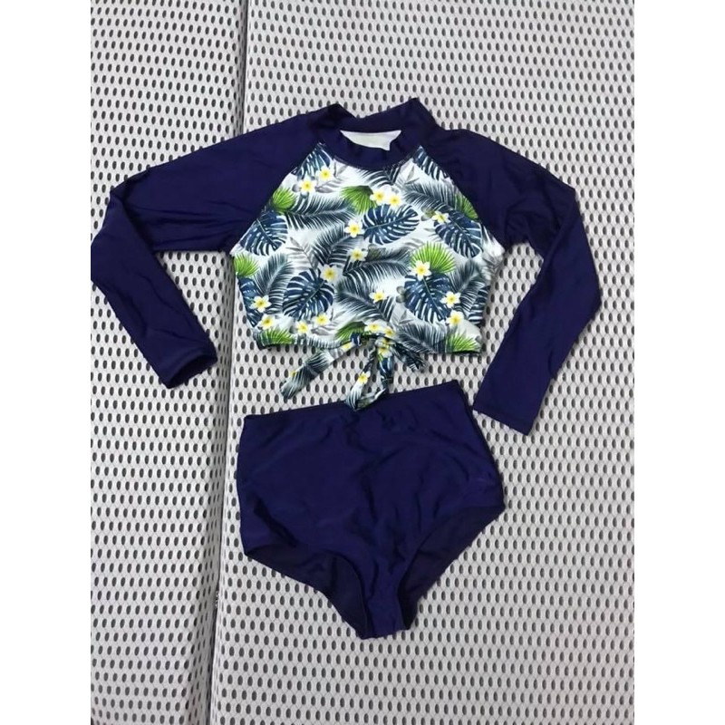 Set đồ bơi 2 mảnh phối hoạ tiết xinh xắn (hình thật chụp sàn )