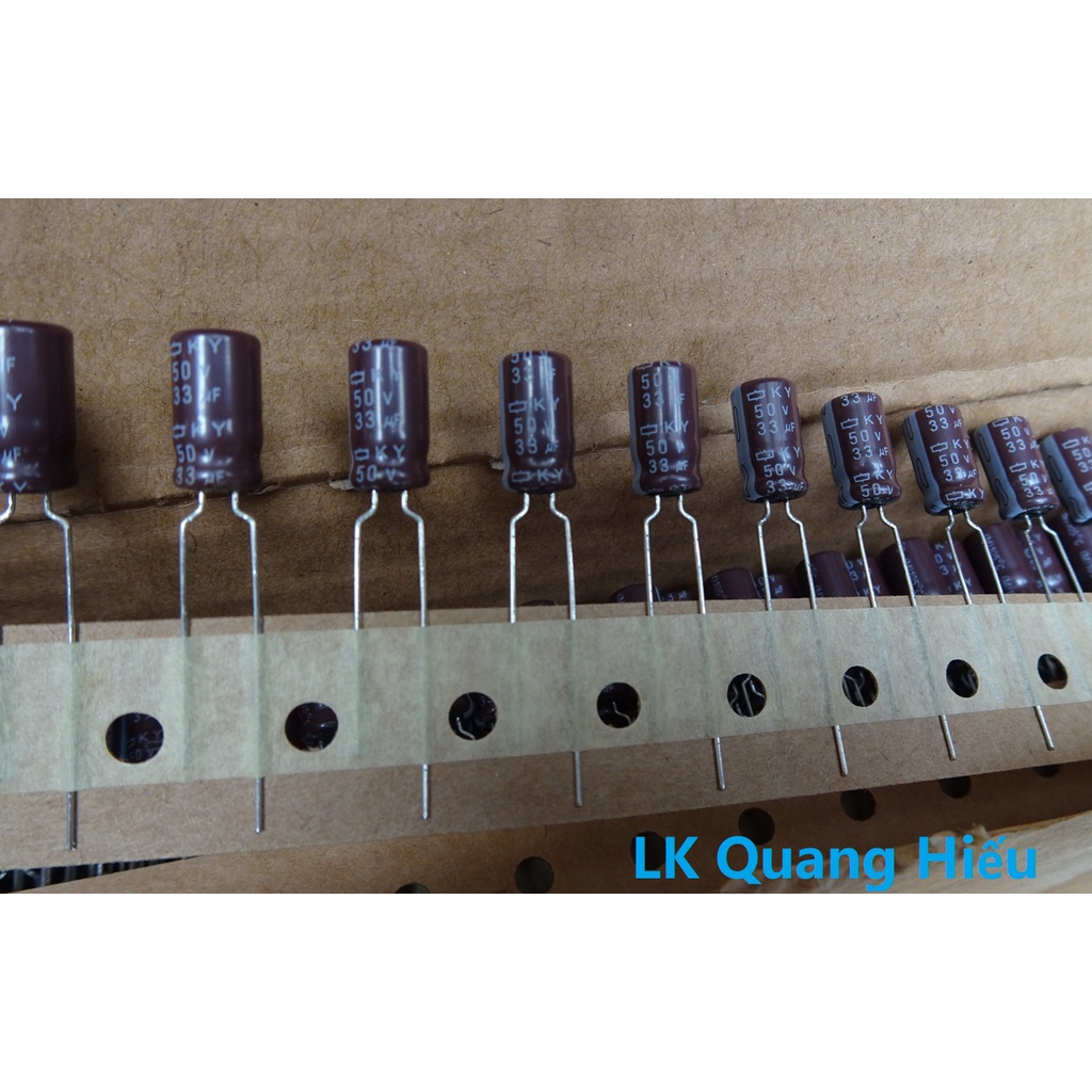 Tụ hóa 50v 33uf chính hãng Nippon Chemi-Con Nhật bản