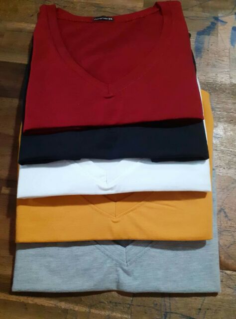 Áo Croptop fom rộng cổ tim cotton