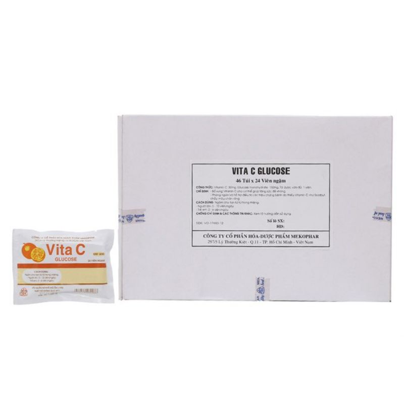 Kẹo ngậm Vita C glucose