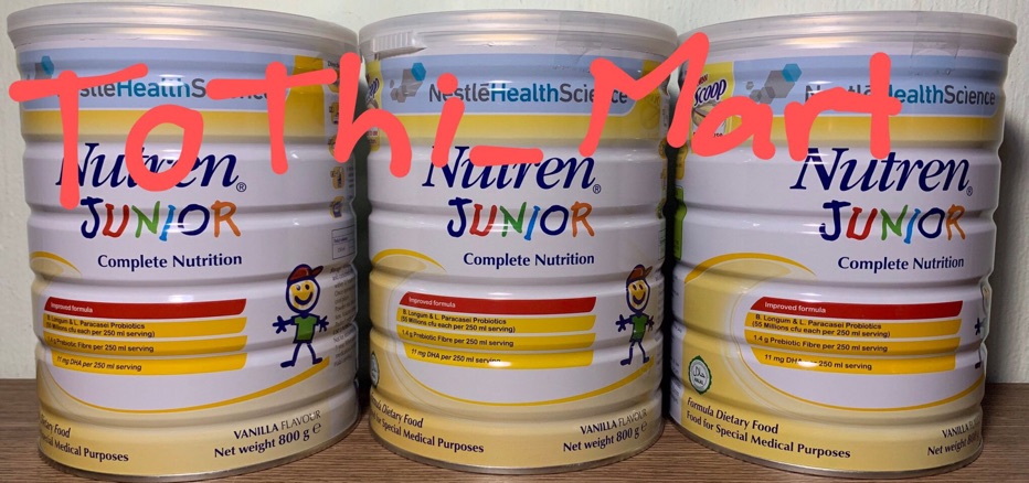 Date mới nhất- sữa Nutren Junior 800gr  nhập khẩu từ Thụy Sĩ