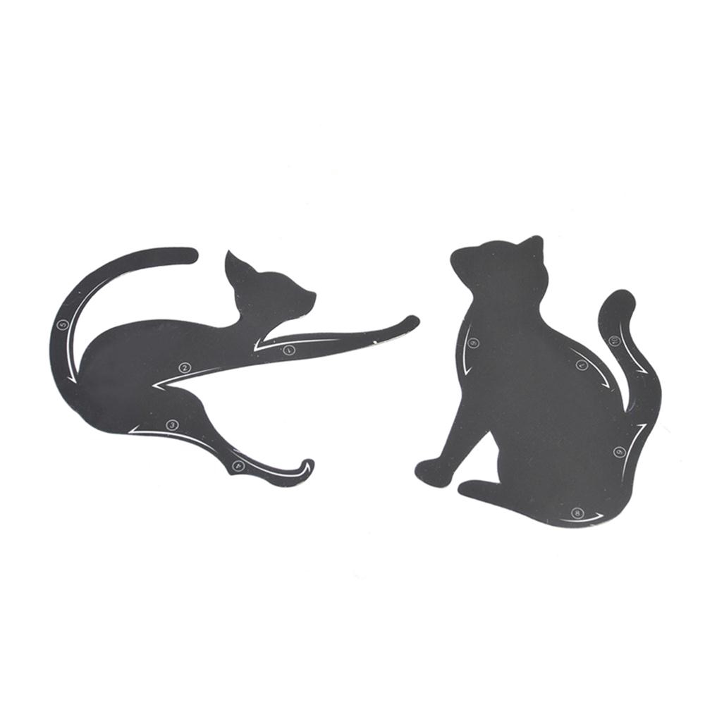 Cặp khuôn vẽ lông mày hình mèo tạo kiểu mắt khói xinh đẹp